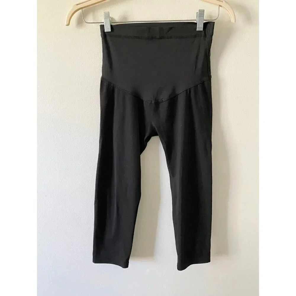 PINKBLUSH Maternity Leggings Women’s Small Black Crop